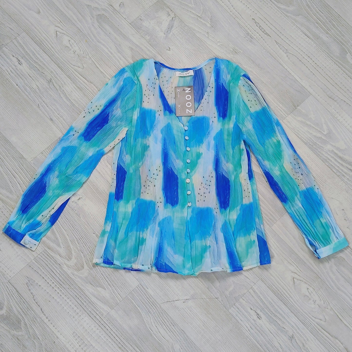Chiffon Alex Top - Ocean Blues