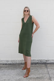 Kaitlyn Tank Dress - Olive