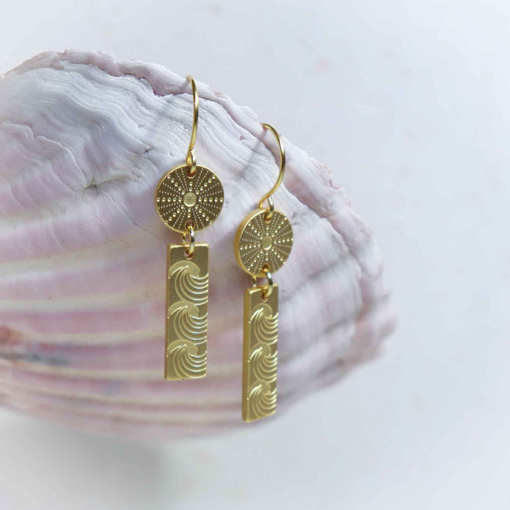 Gold - Kina & Moana Pendant Earrings