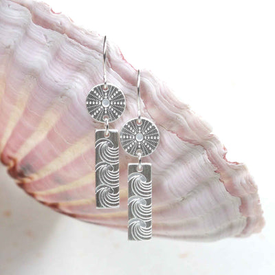 Silver - Kina & Moana Pendant Earrings