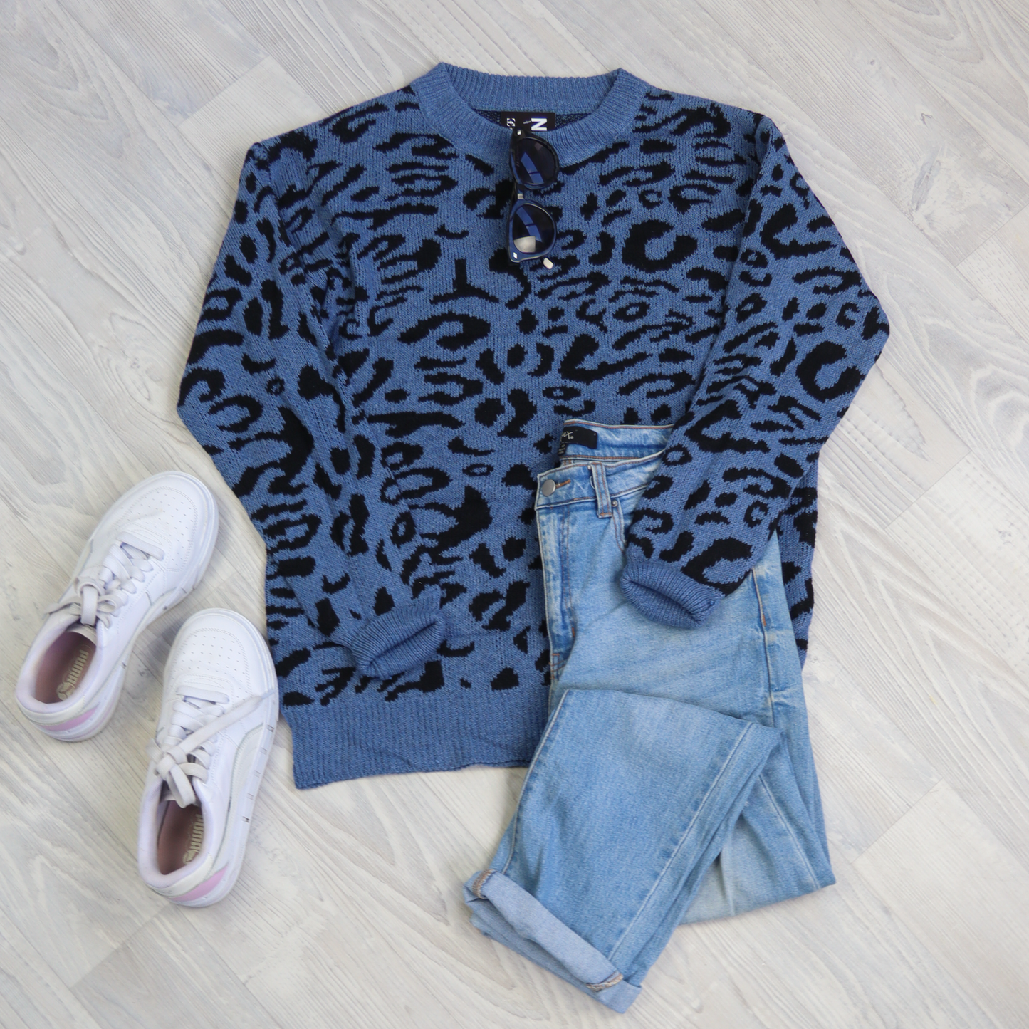 Long Animale Jersey - Blue