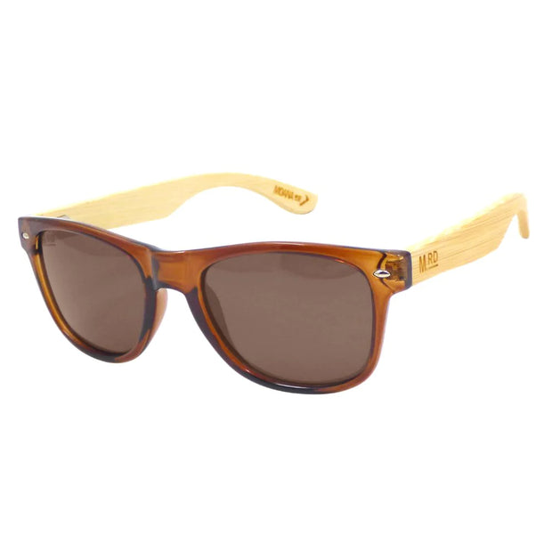 50/50s Sunglasses - Brown with Wood Arms