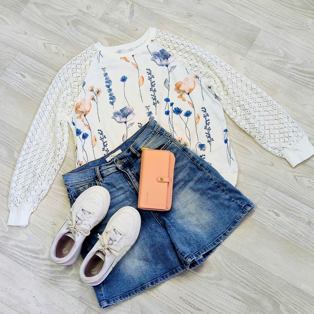 Tamzyn Lace Sleeve Top