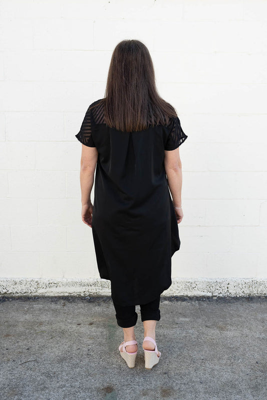 Mariah Long-Back Overtop - Black