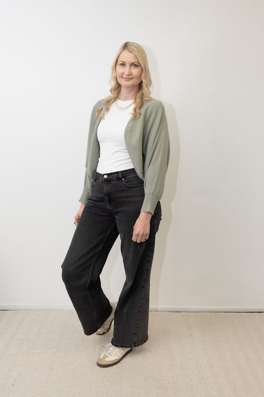 Layering Shrug - Soft Sage
