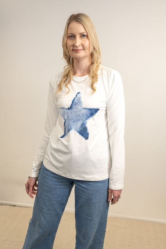 LS Essential Top - Blue Star