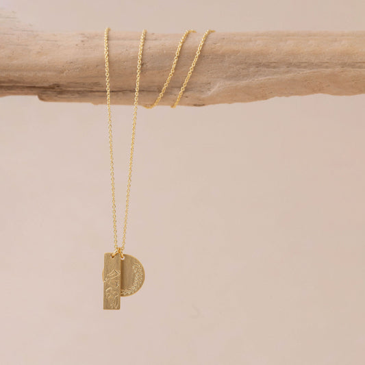 Kowhai Spring Necklace - Gold