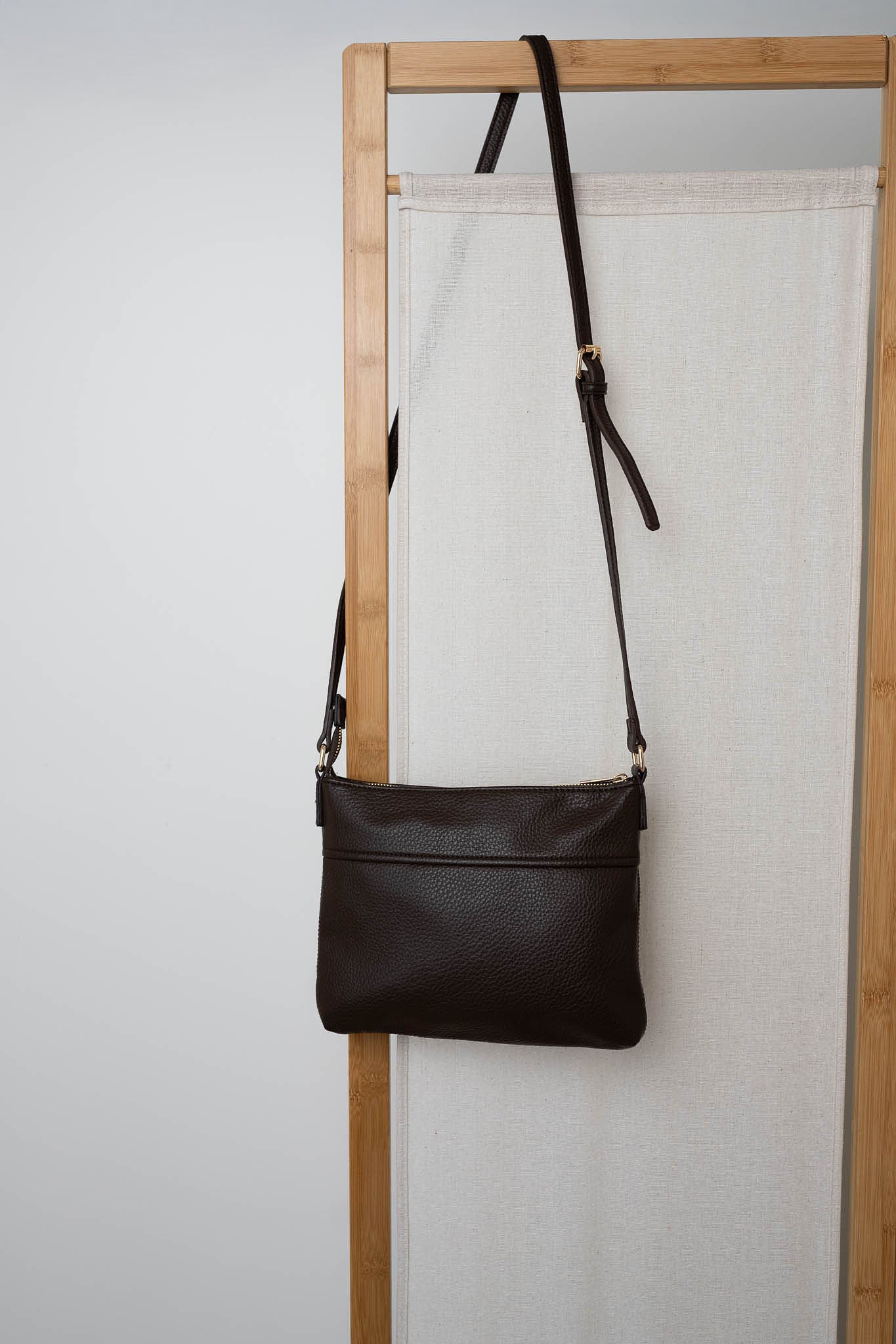 Vegan Leather Thorndon Bag - Chocolate