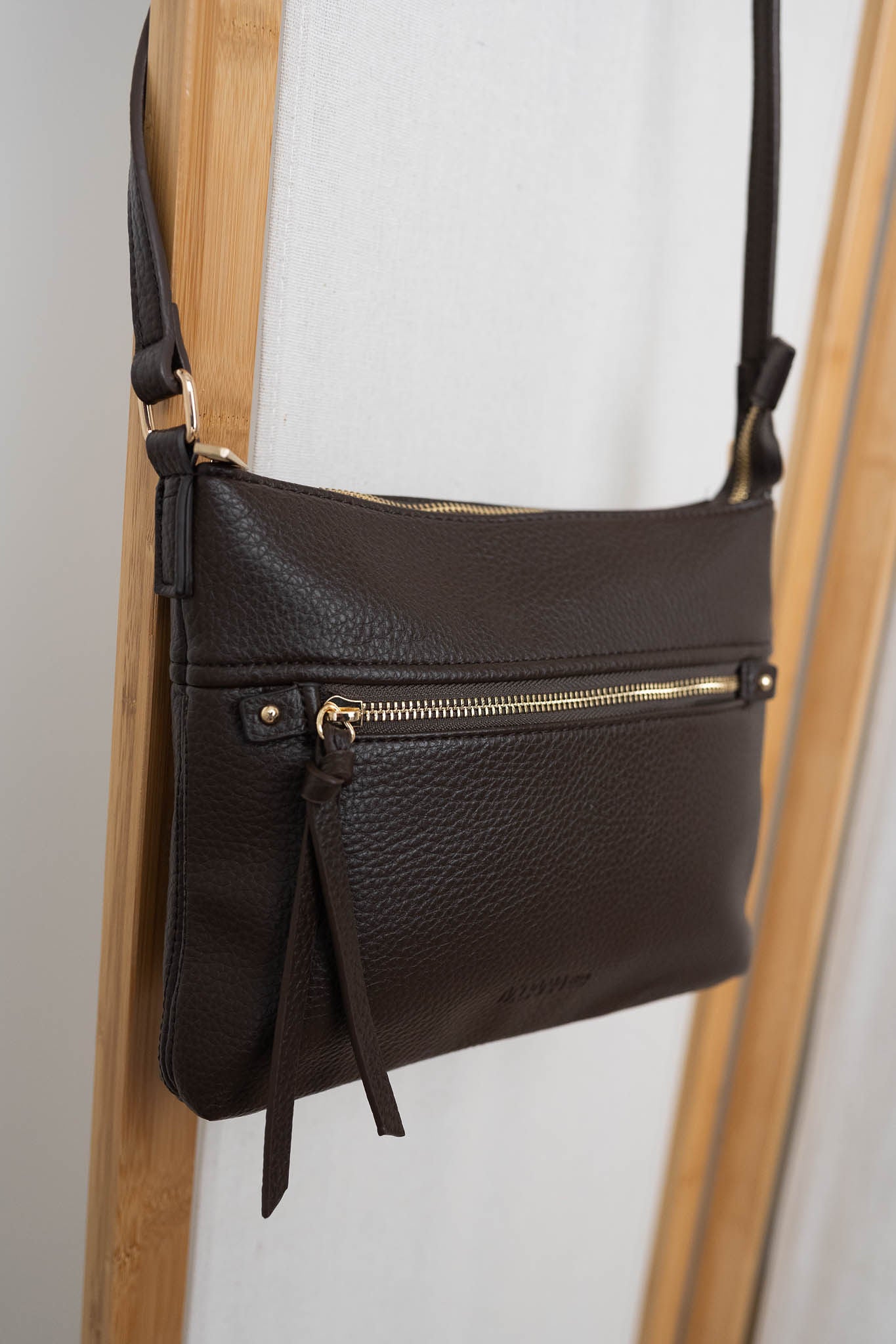 Vegan Leather Thorndon Bag - Chocolate