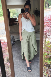 Butterfly Palazzo Pants - Olive