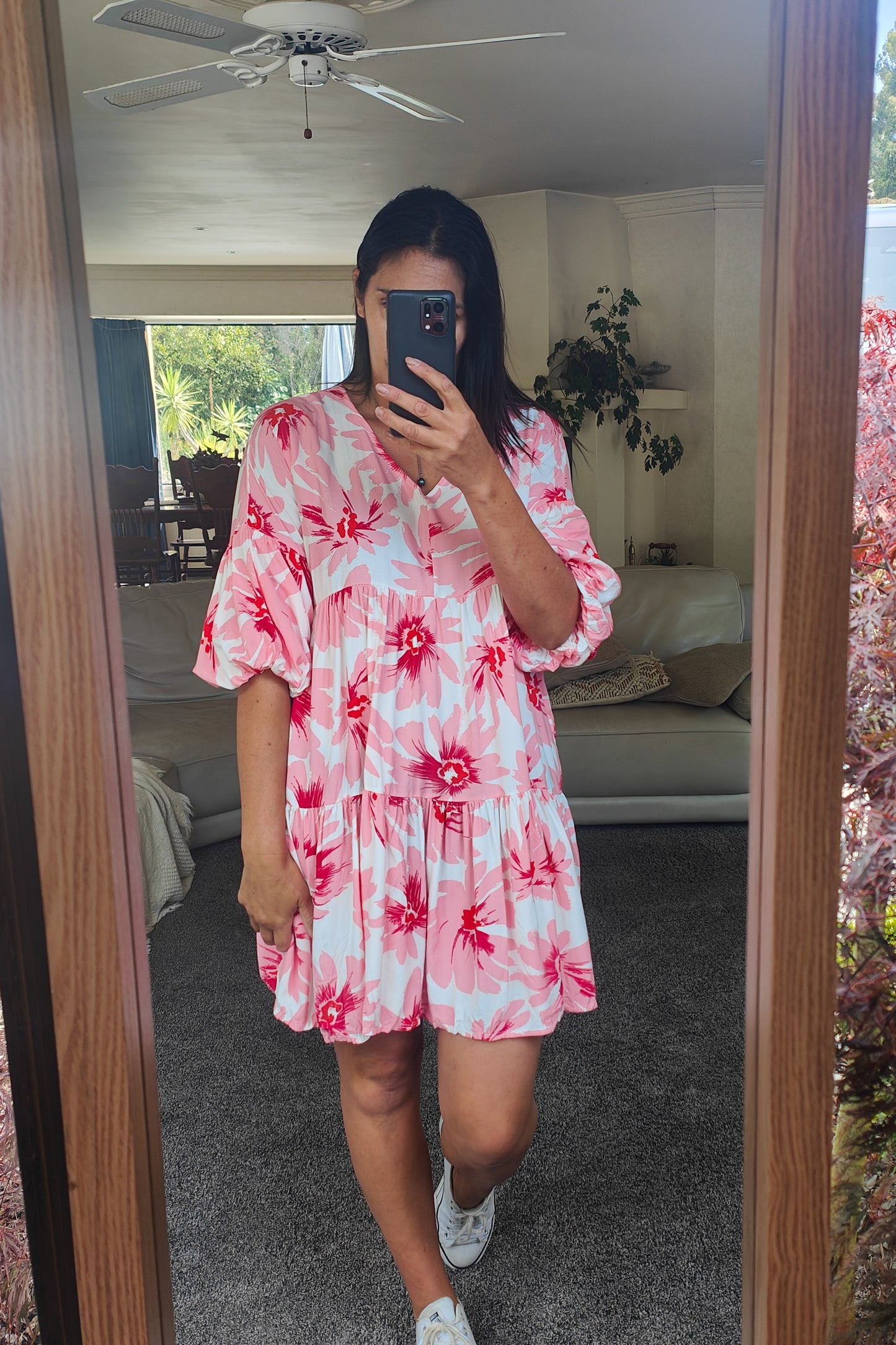 Floaty Resort Tunic -Pink