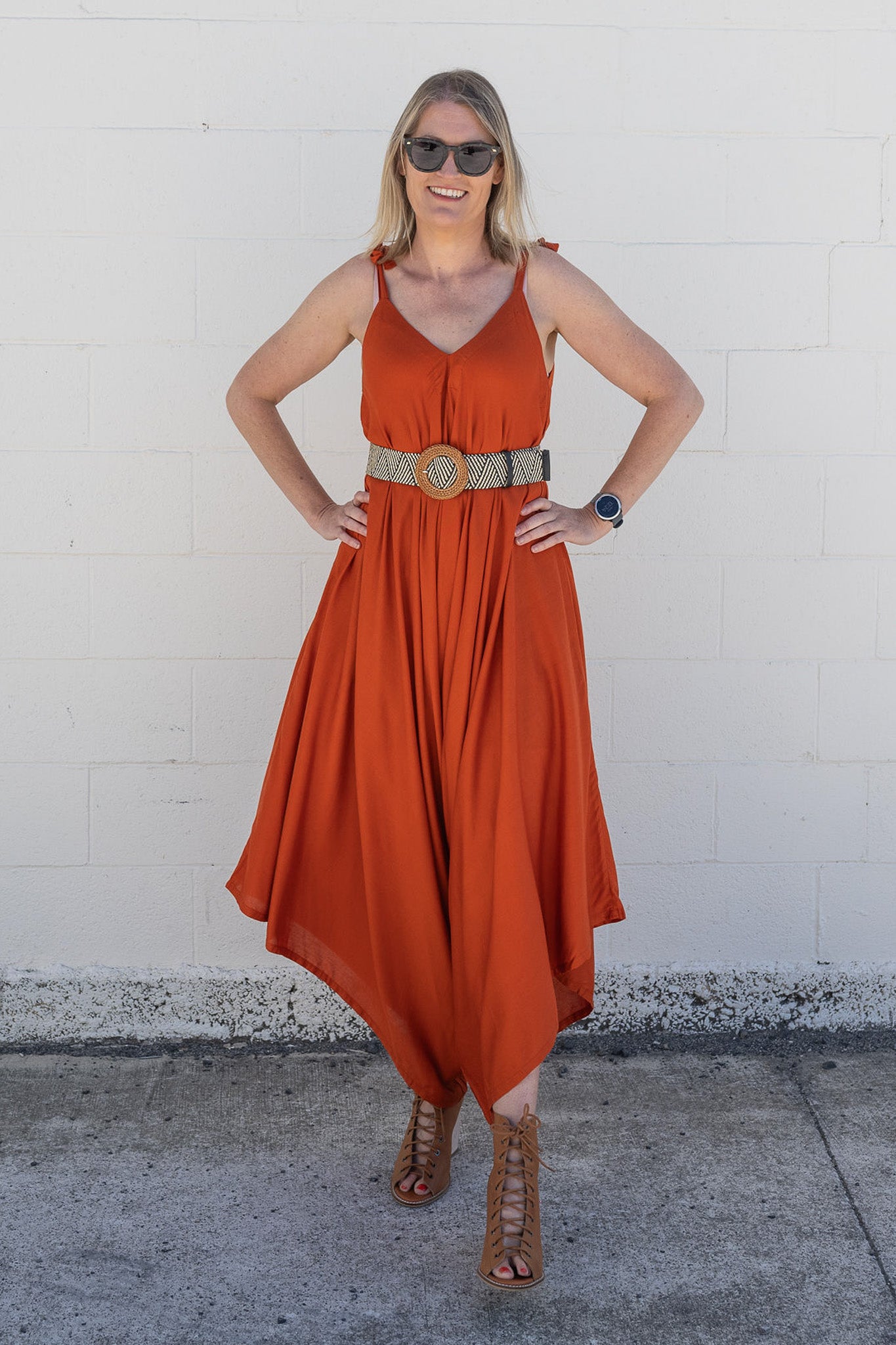 Rust Bali Jumpsuit