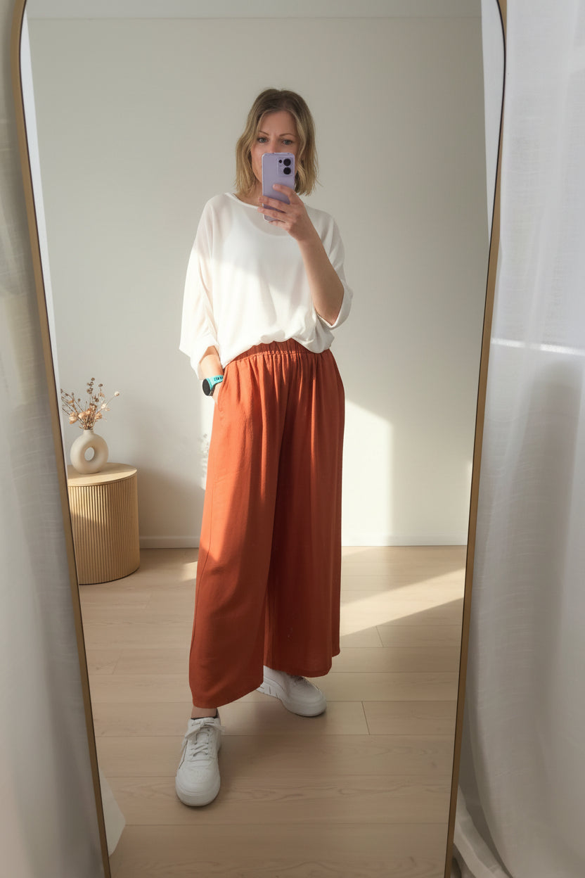 Rust - Straight Leg Pants