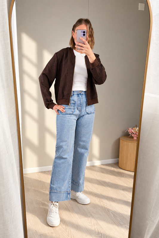 Rustic Chic Zip Up - Espresso