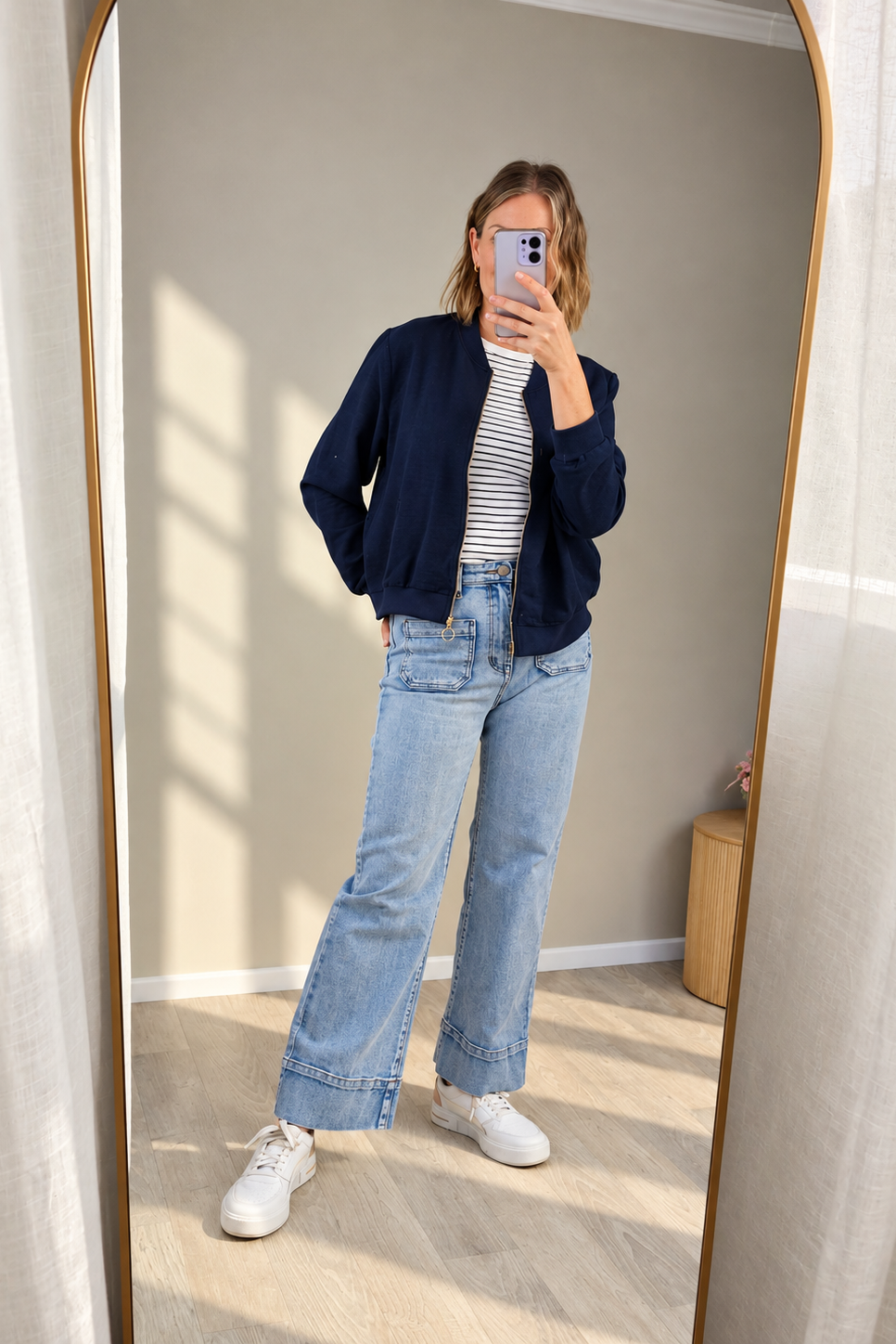 Rustic Chic Zip Up - Navy