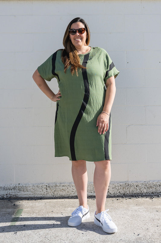 Green - Sannah Smock Dress