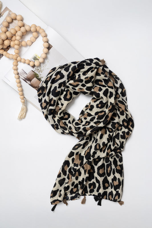 Light Animal Print Scarf