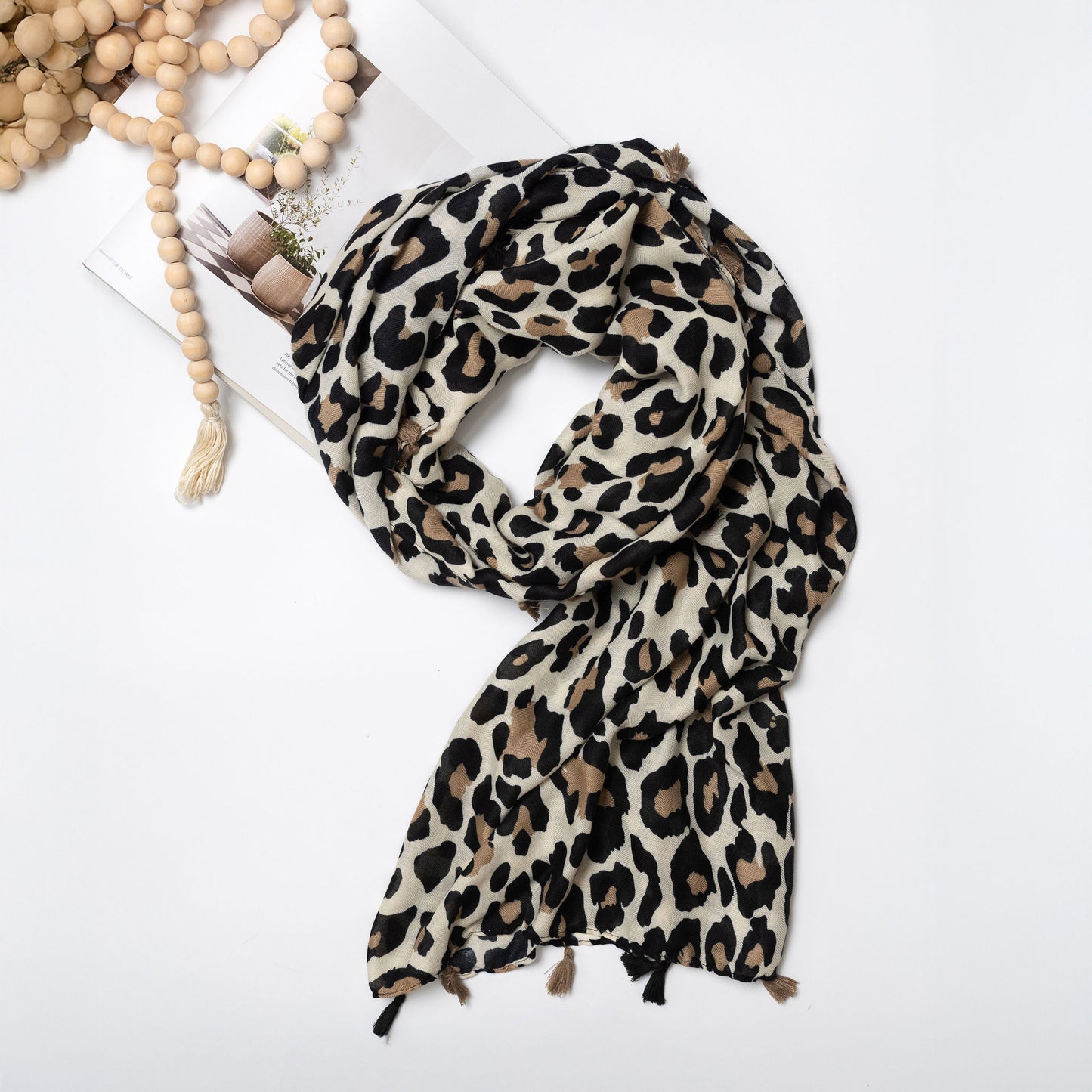 Light Animal Print Scarf