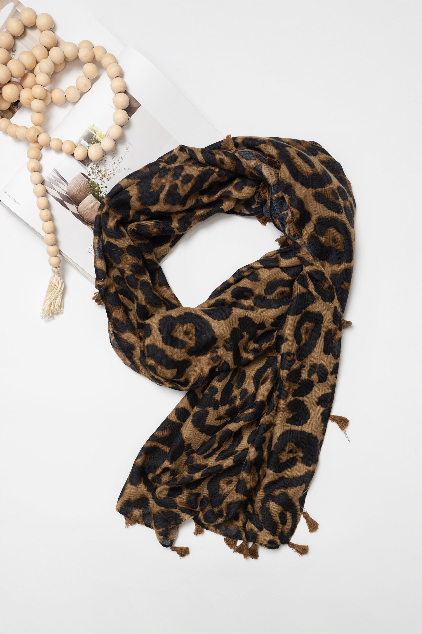 Dark Animal Print Scarf