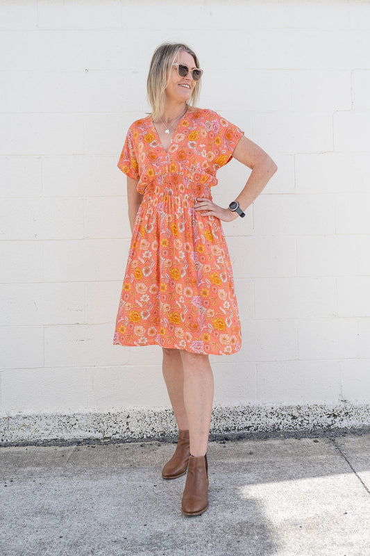 Tangerine Dove - Shorter Boho Malia Dress