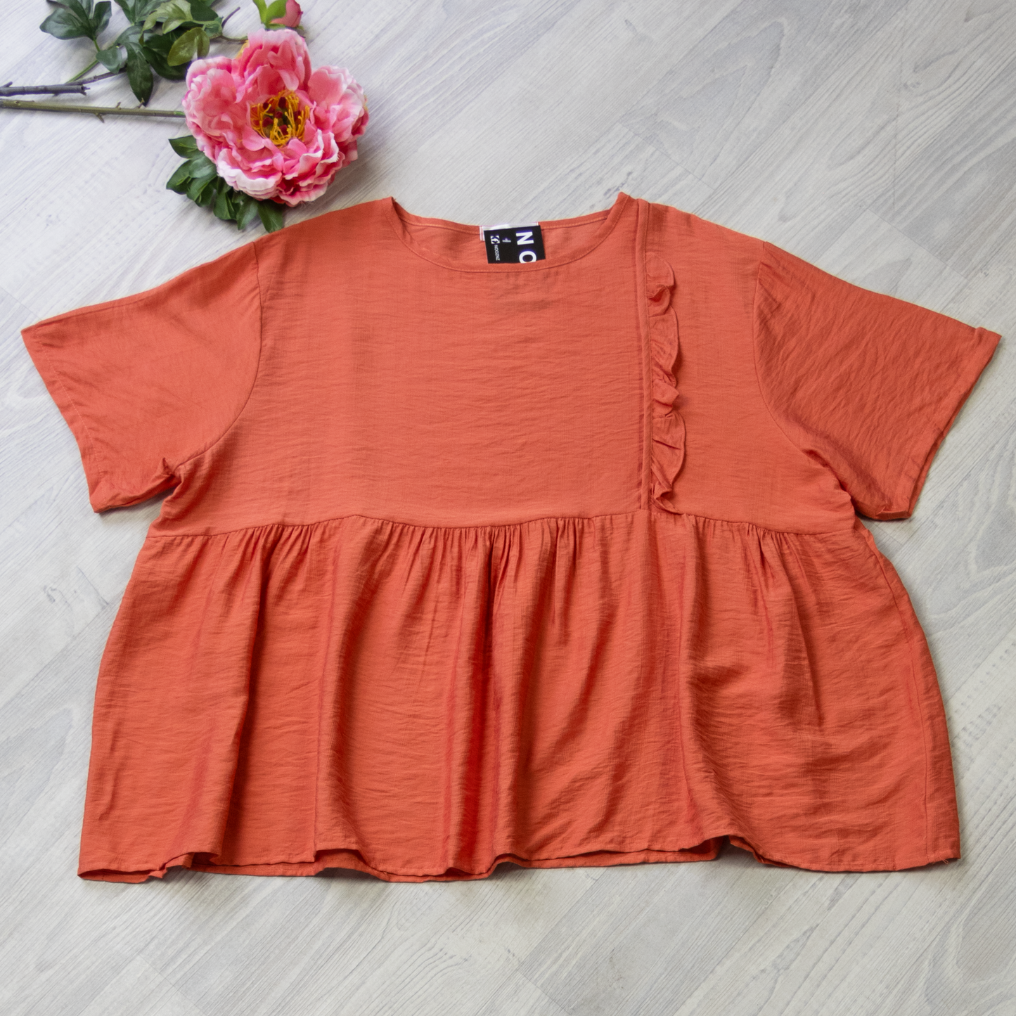 Tangerine - Frill Detail Tee