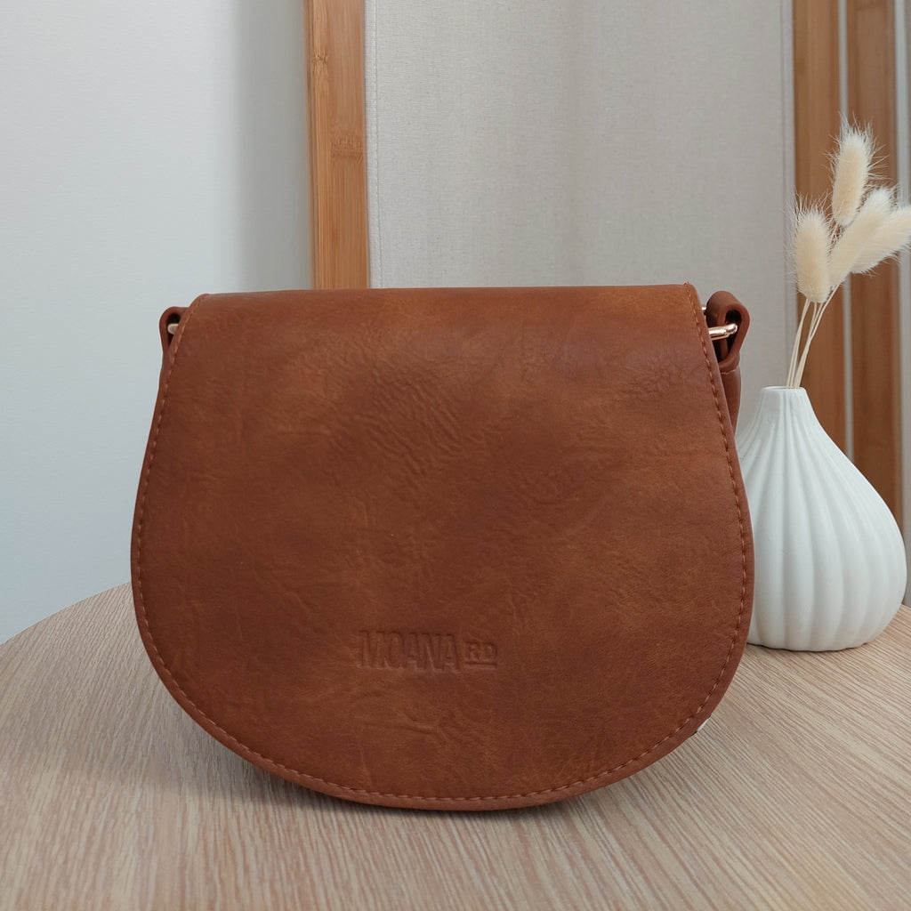 Vegan leather hot sale saddle bag