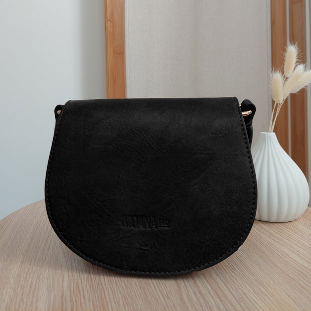 Vegan Leather Oakura Bag- Black