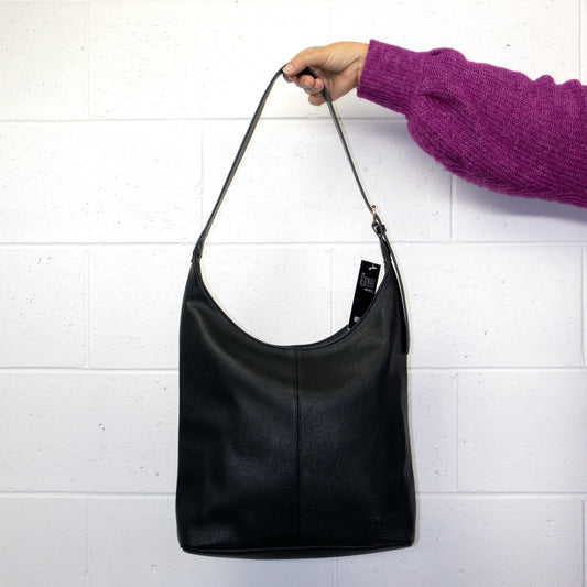 Vegan Leather Roseneath Bag - Black
