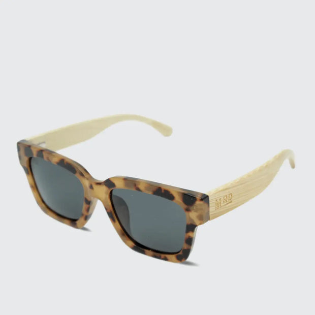 Cilla Sunglasses - Tortoise with Wood Arms