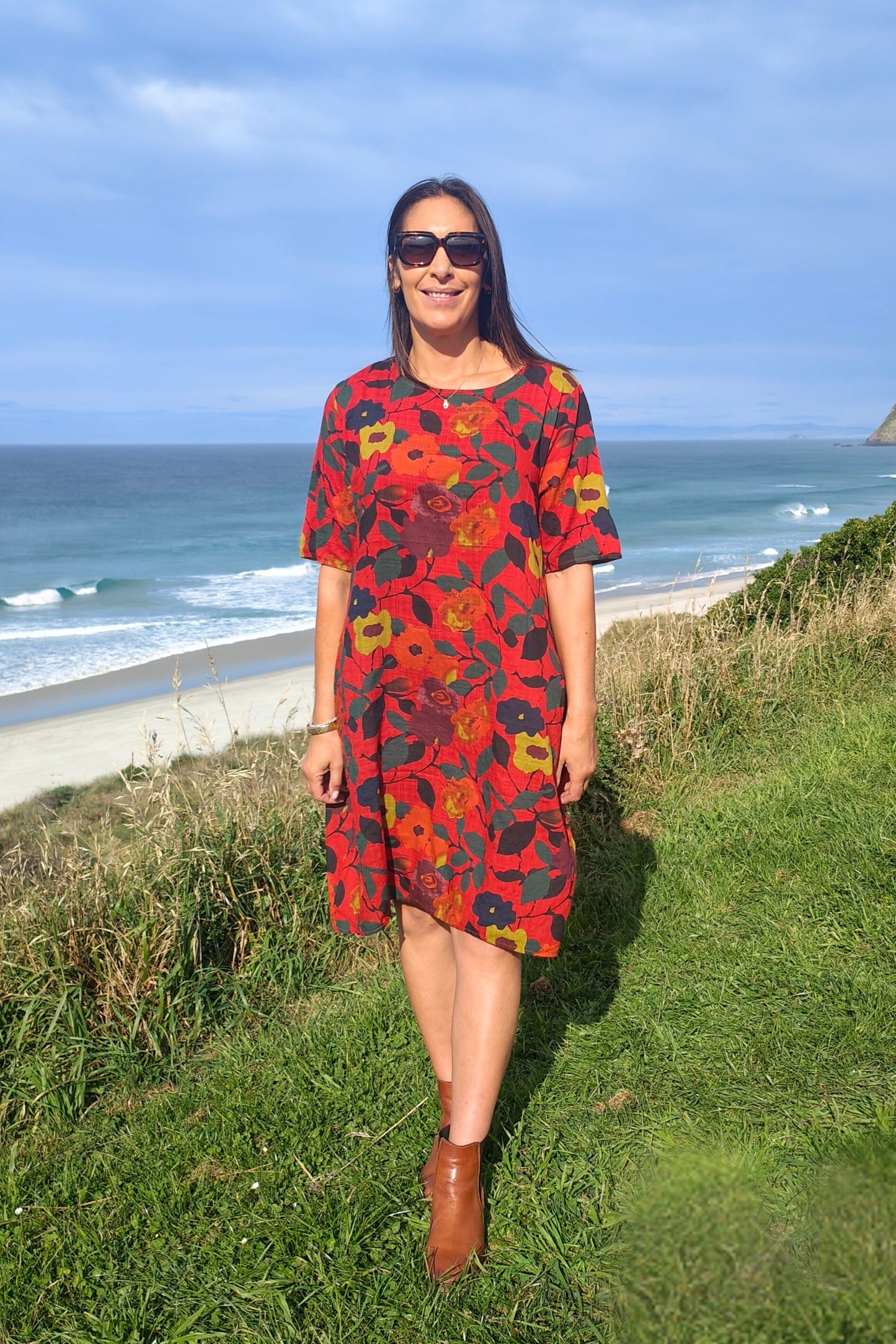 Persimmon Autumn - Smock Dress