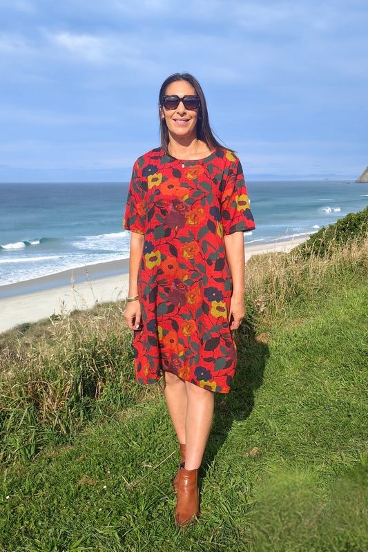 Persimmon Autumn - Smock Dress