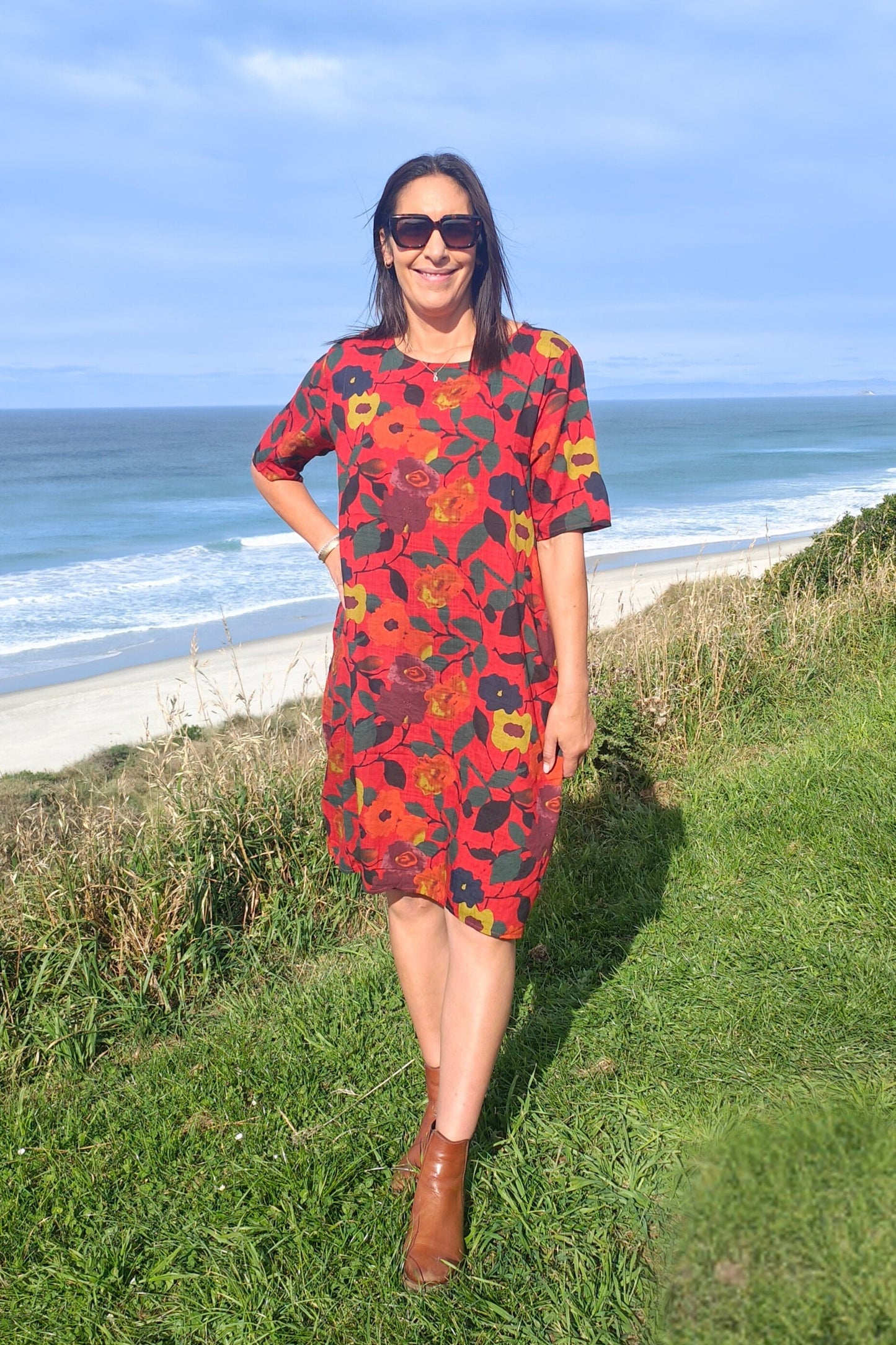 Persimmon Autumn - Smock Dress
