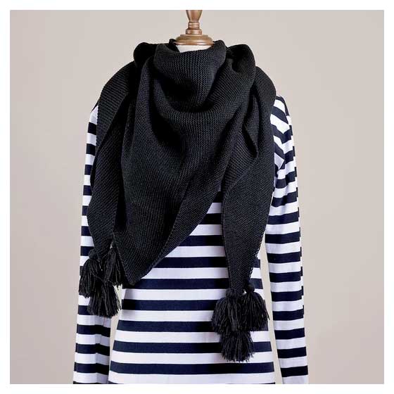 The Fiver Scarf - Black
