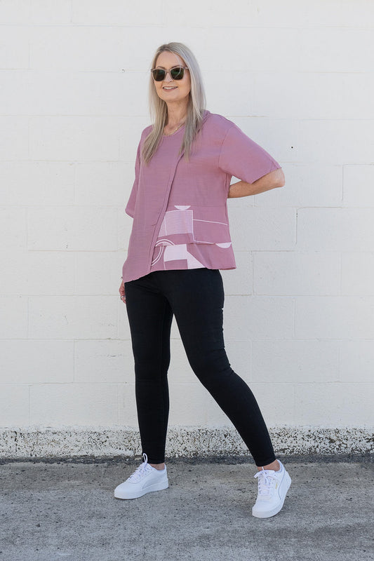 Blush - Pattern Geo Tee