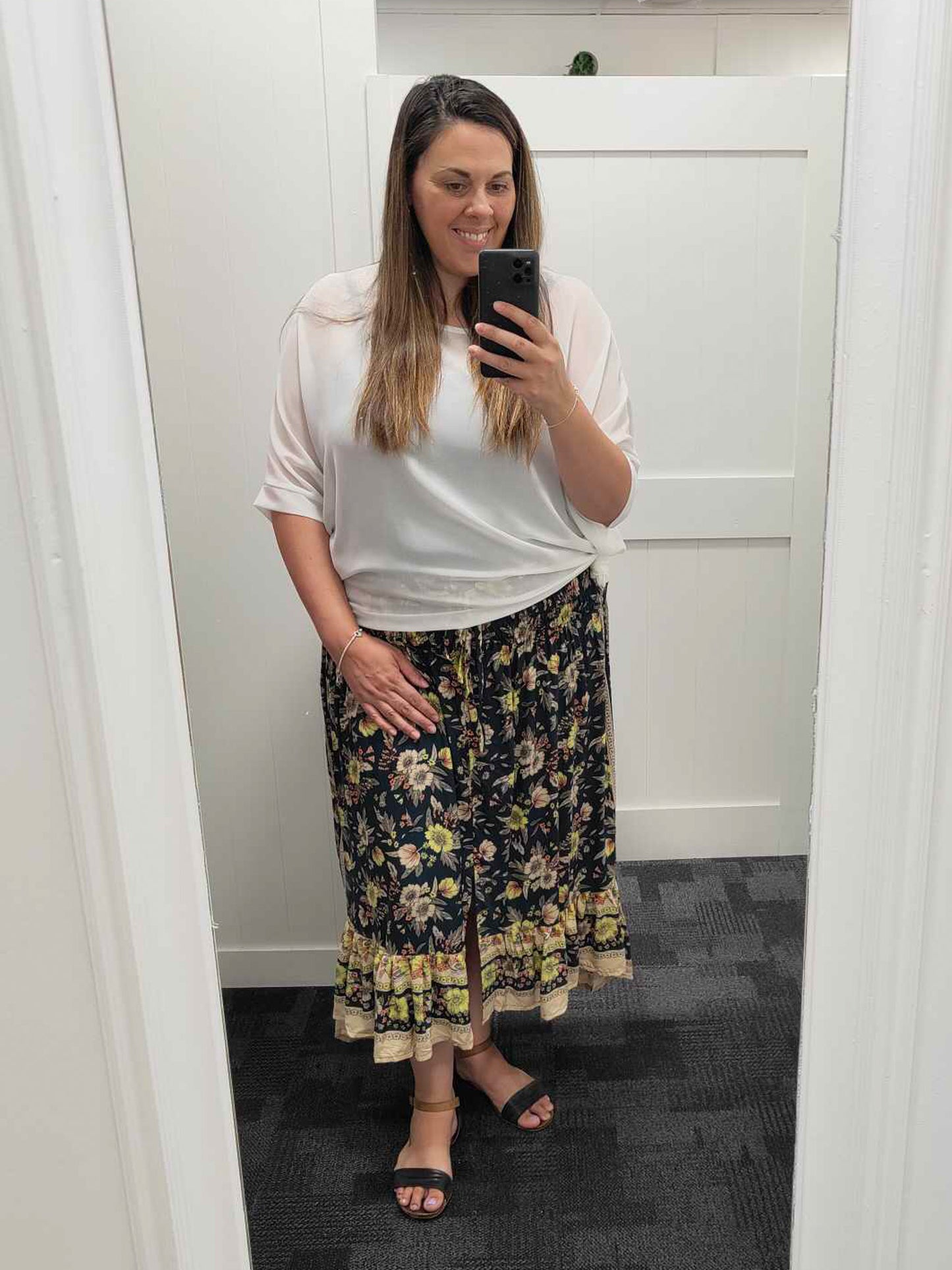 Golden Sweet Pea -  Magnolia Maxi Skirt