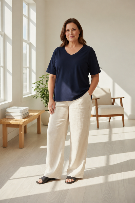 Basic Tee -Navy