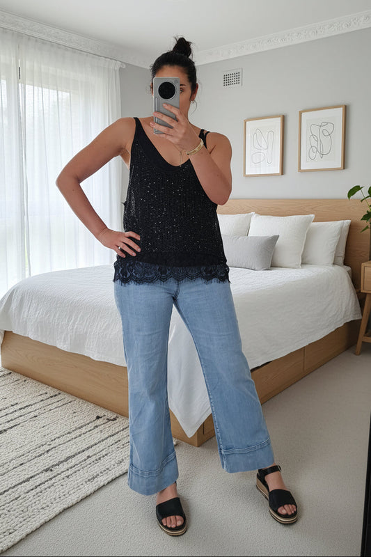 Netted Textured Cami