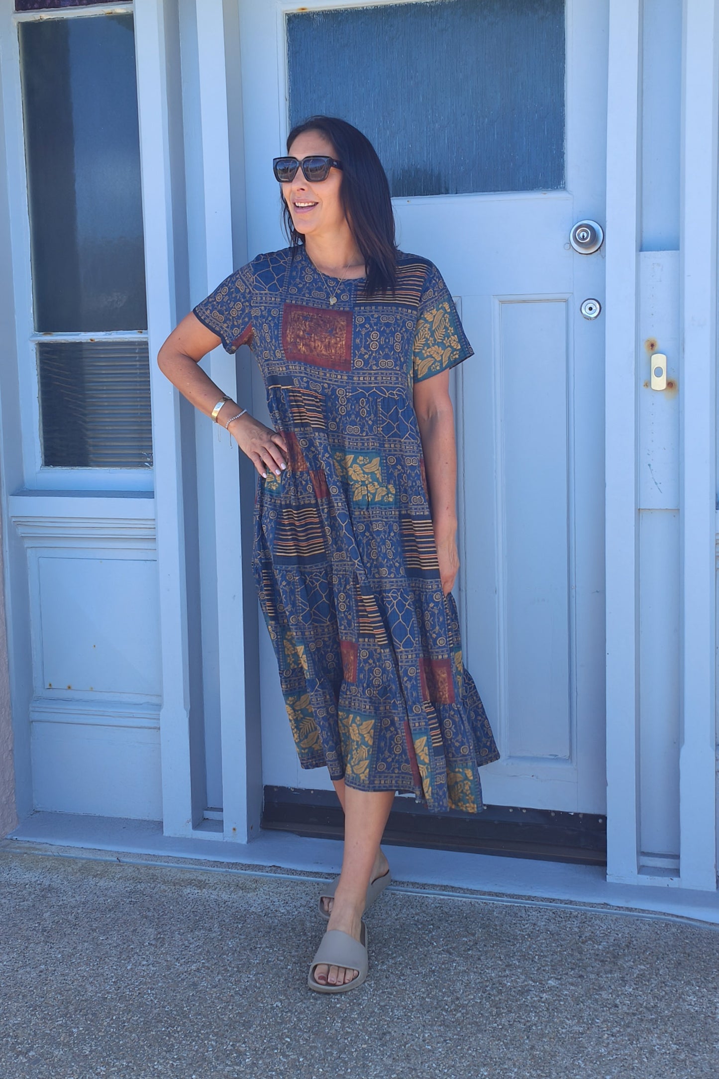 Nula Dress - Navy Beatnik