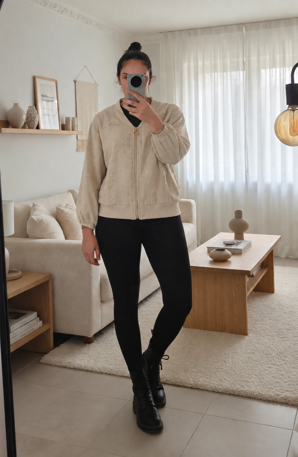 Rustic Chic Zip Up - Sand