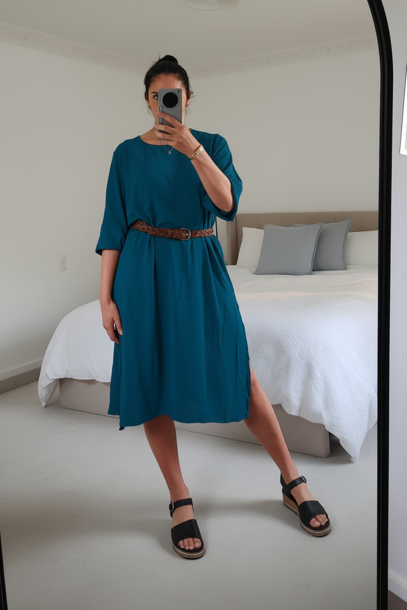 Teal - Long Beatrice Tunic