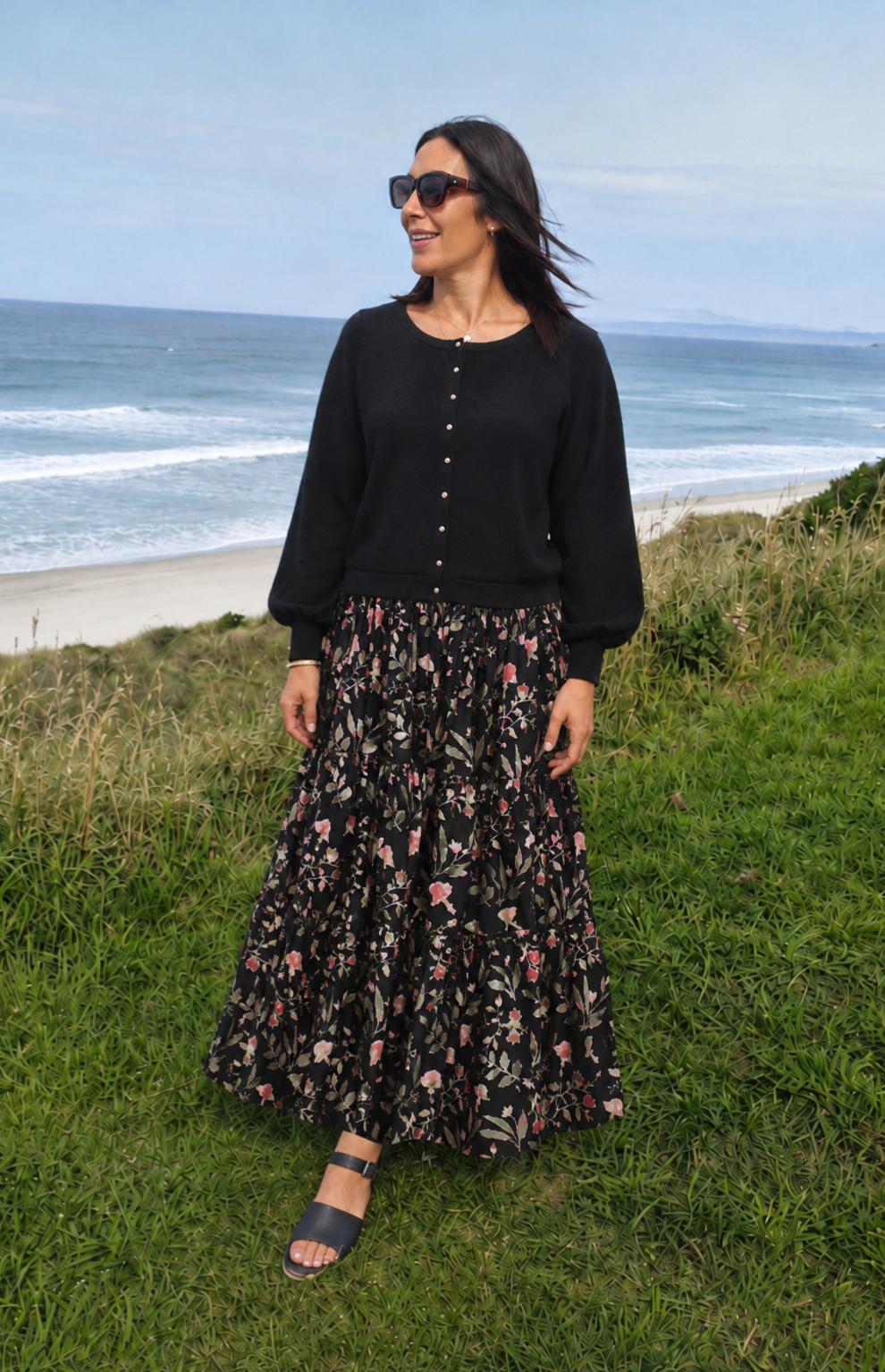 Tiered Victoria Maxi Skirt - Whimsical Woodland