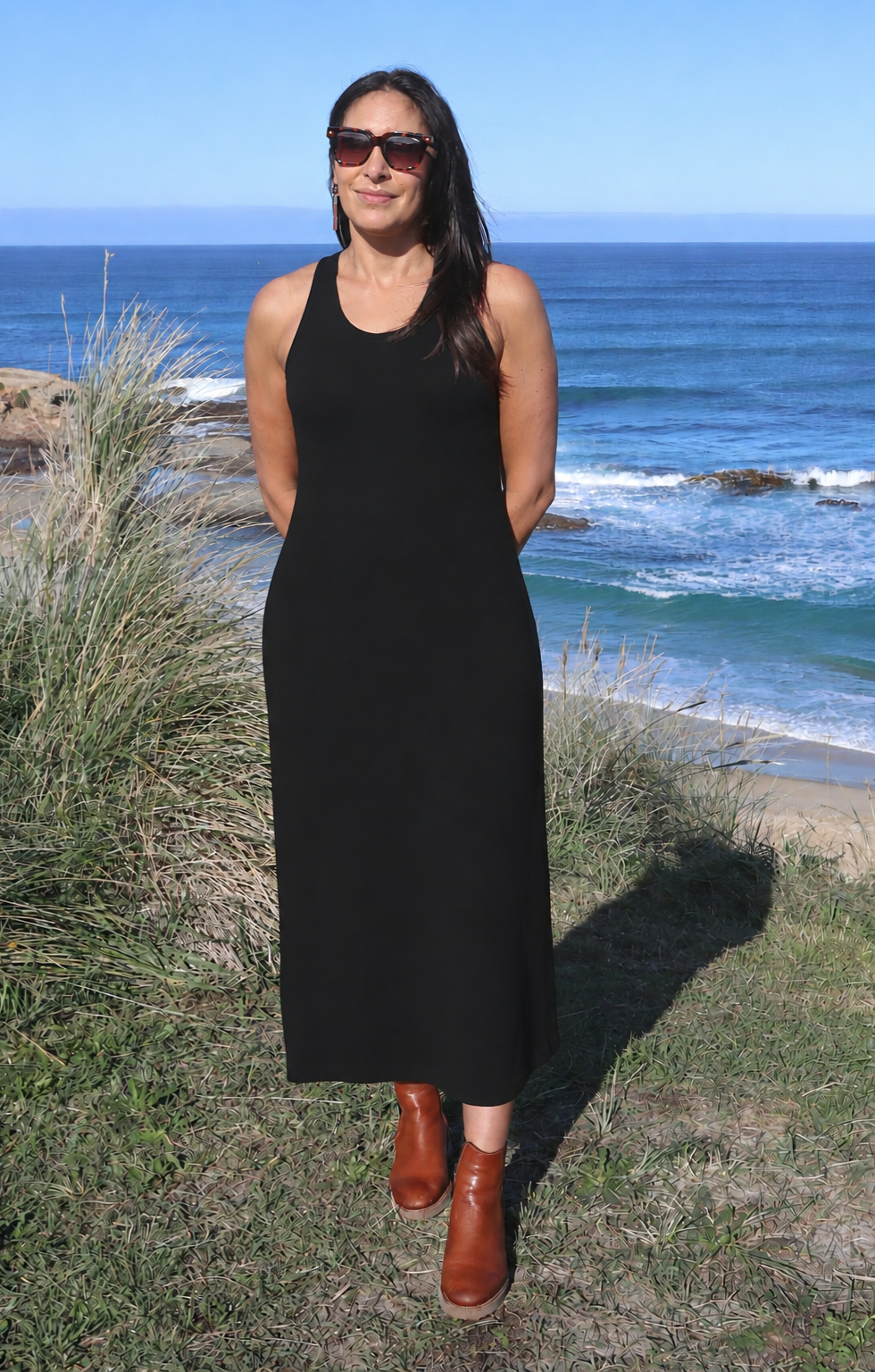 Maxi Tank Dress - Black