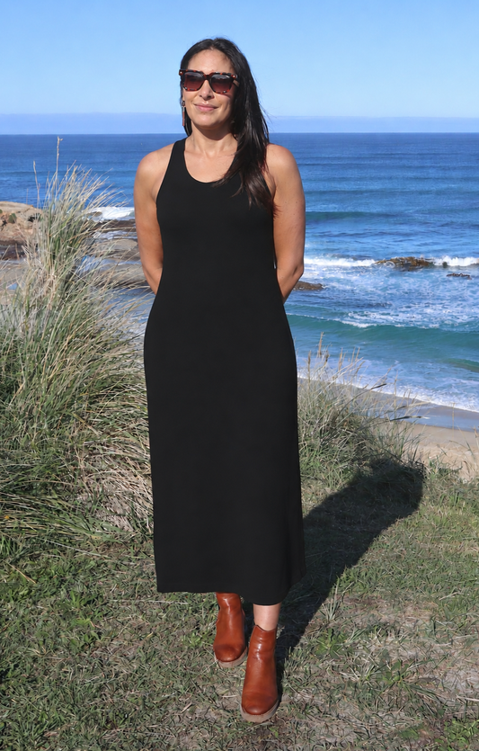 Maxi Tank Dress - Black