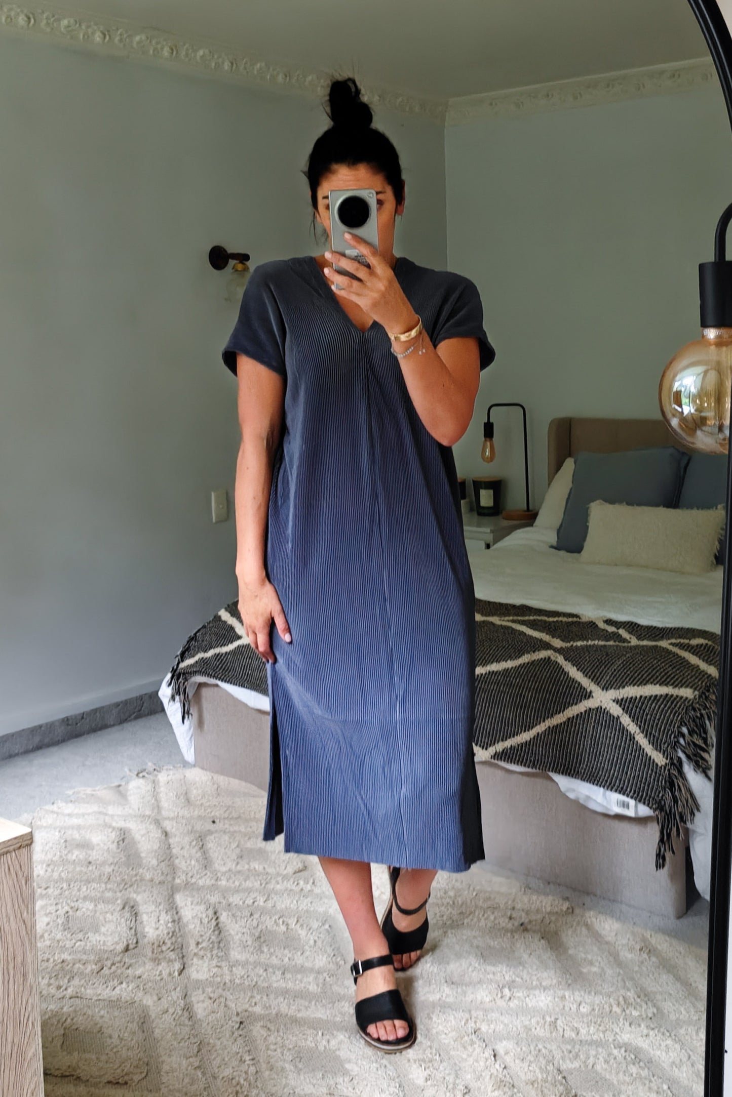 Pleated Zara Dress - Oceania