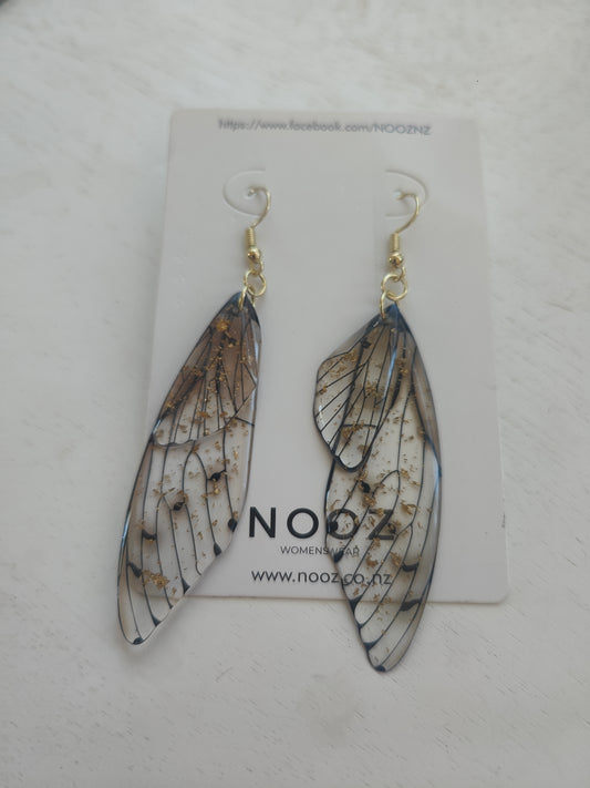 Monarch Butterfly Resin Earrings