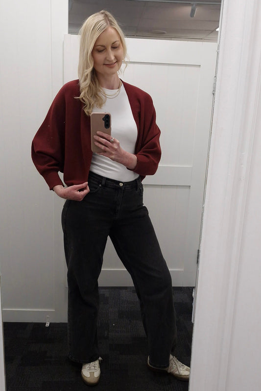 Layering Shrug - Wine