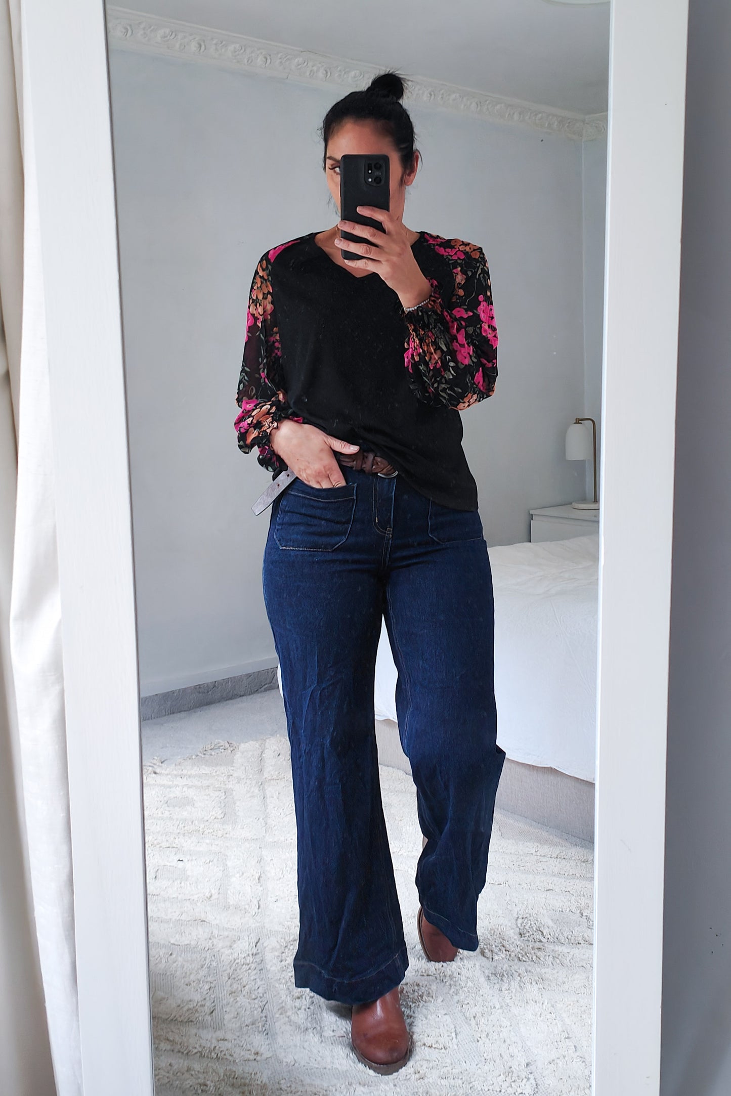 Floral Sleeve Daniela Top