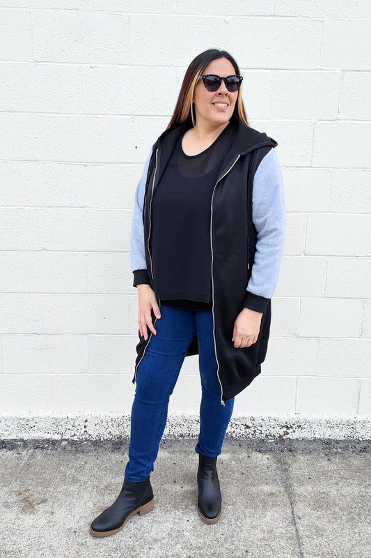 Riley Long Zip Up Hoodie
