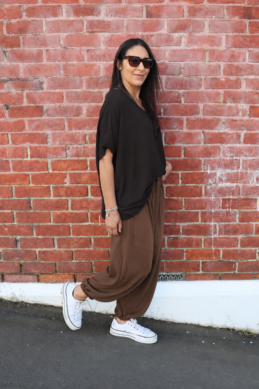 Chocolate Harem Pants