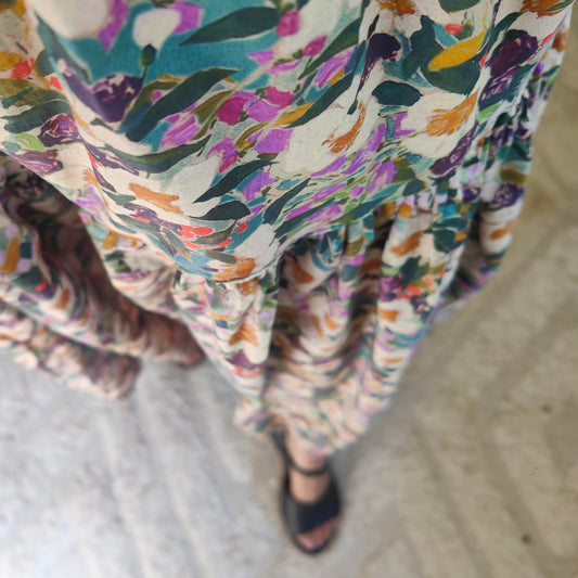 Tiered Victoria Maxi Skirt - Bridgerton Lawn